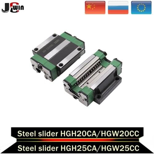 HGH20CA HGW20CC HGH25CA HGW25 Steel protection sliderblock match use HGR linear guide for linear rail CNC diy parts