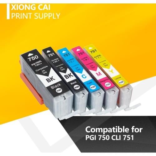 PGI 750 CLI 751 compatible ink Cartridge for Canon MG6370 MG7170 MG7570 IP8770 MG6770 MG6670 Printer PGI-750 CLI-751 PGI750