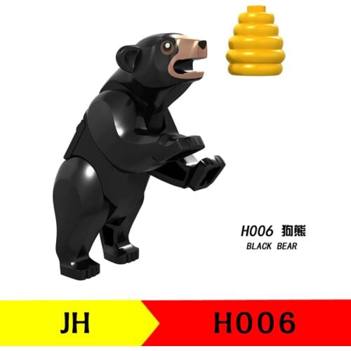 Animal Prince of Persia Jungle Adventure Series Building Blocks Bear Model Toys Animals Kid & Babies Collection Lover Kits Gifts