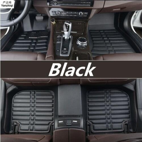 Leather car floor mats FIT FOR Nissan Pulsar Sedan 2013 2014 2015 2016-2018 car-styling Custom car mat