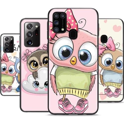 Fashion Cartoon Owl For Samsung Galaxy M31 M10 M10S M20 M21 M30 M40 M60S Note 20 10 9 8 S6 Plus Ultra Lite Phone Case