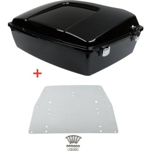 Motorcycle 10.7" Chopped Pack Trunk Plate For Harley Tour Pak Touring Road King Street Glide Road Glide 1997-2013