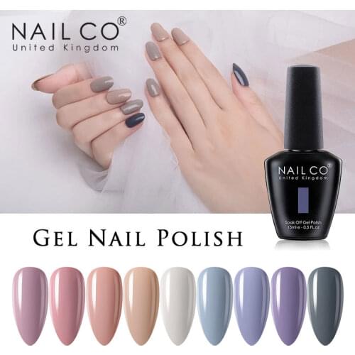 NAILCO 15ml Enamel Gel Polish LED UV Gel Nail Polish Lacquer Varnish Nail Art DIY All For Manicure Colors Soak Off Top Gel Coat