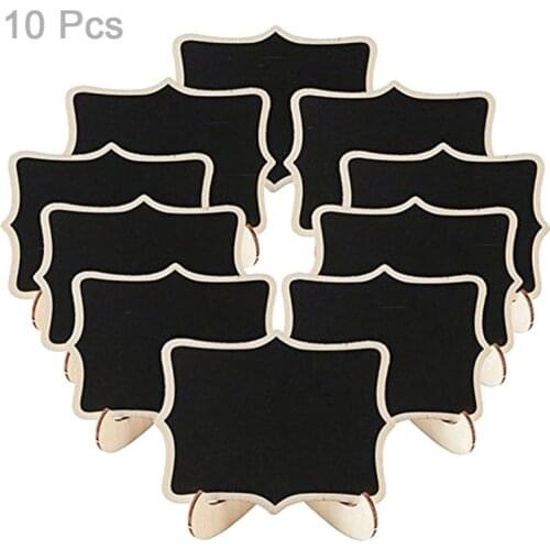 Wedding Party Message Small Wood Board Blackboard Shop Window Decoration Display Board DIY Props 10PCS 2021
