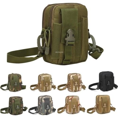 Molle Military Waist Phone Case Outdoor Hiking Camping Shoulder Bags Tactical Hunting Tools Waist Belt Bag Running Phone Bags