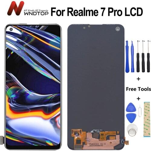 Original Tested For OPPO Realme 7 Pro LCD Display Touch Screen Digitizer Assembly Replacement For 6.4" Realme 7 Pro RMX2170 LCD