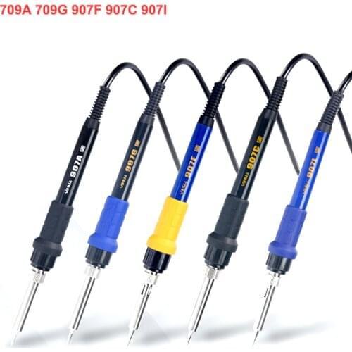 Yihua 907A 907C 907G 907F 907I Soldering Station Electric Iron Handle 45W/65W Cermet Heating Core Anti-Scalding Silicone Handle