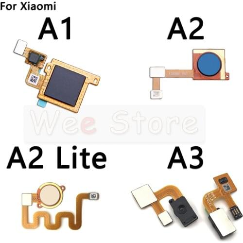 Button Back Touch ID Scanner Fingerprint Sensor Flex Cable For Xiaomi Mi A1 A2 A3 Lite Pro Plus Phone Parts