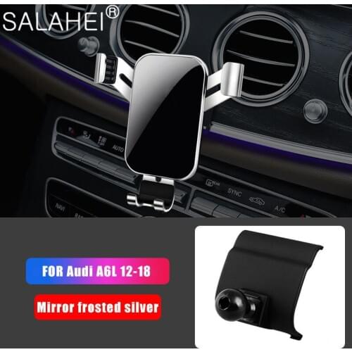 Special Car Mobile Phone Holder For Audi A6L 2012-2018 Dashboard Air Vent Slot Mount Phone HolderFor iPhone Samsung GPS Stand