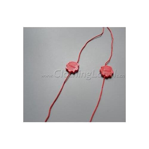 Hang tag string, plastic seal, attach to hang tag, clothing label accessories