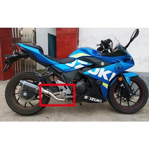 Slip On Motorcycle Exhaust System Middle Pipe Connect Mid Tube escape For SUZUKI GSX250R GSX 250R GSX250 Gsx 250 DL250