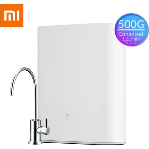 Xiaomi Mi Water Purifier 500G Enhanced Edition 1.3L/min RO 4 in 1 Composite Filter Element Smart Mijia App Control Under Kitchen
