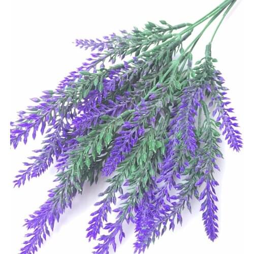 1 Bouquet Plastic Flower Romantic Provence Christmas Ornament Artificial Flower Lavender Garden Decor Home Decor Wedding Party