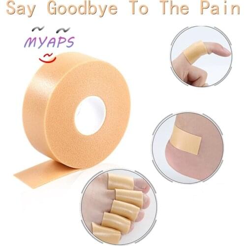 1 Roll Foam Foot Corn Calluses Toe Finger Protector Tape Hallux Valgus Shoe Cushion Anti-friction High Heel Feet Pads Sticker