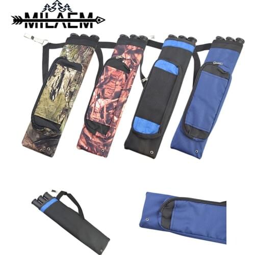 1 Pc Arrow Quiver 4 Color 3 Tube Waist Arrrow Holder Oxford Cloth Waterproof Bow and Arrow Shooting Hunting Archery Accessories