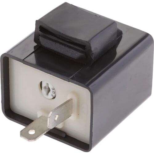 Motorcycle 2-Pin Speed Adjustable LED Indicator Flasher Relay Resistor Fix