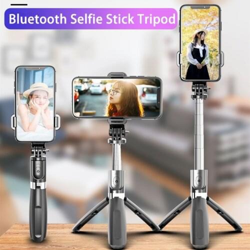 2 Colors Bluetooth Selfie Stick Tripod Selfiestick Phone Smartphone Selfie-Stick For IPhone Samsung For Xiaomi Huawei
