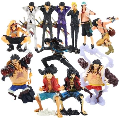 Anime Figures Monkey D Luffy Ace Sanji Zoro Usopp King of Artist Model Toy Children Gift Brinquedos