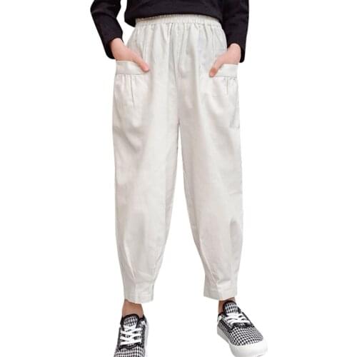 Girls Pants Solid Color Kids Trousers For Girls 2021 New Pants For Children Spring Autumn Child Girl Clothes