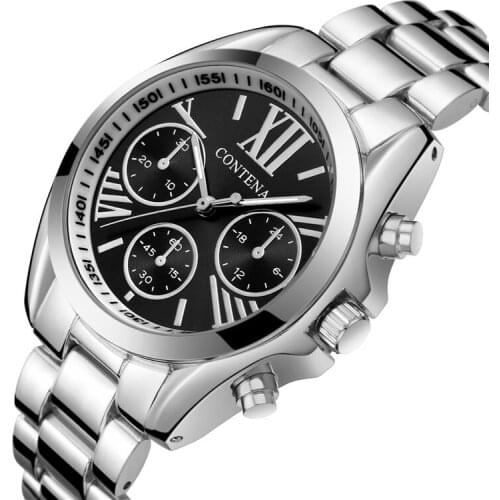 New Watches Womens Luxury Rose Gold Wristwatches Stainless Steel Watch Women Quartz Business Casual Clock Montre Femme Reloj