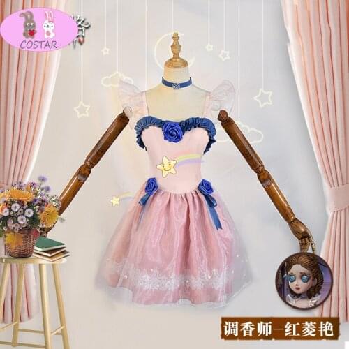COSTAR Identity V The Red Shoes Game Suit Dress Uniform Cosplay Costume Halloween Party Outfit For Women New 2021