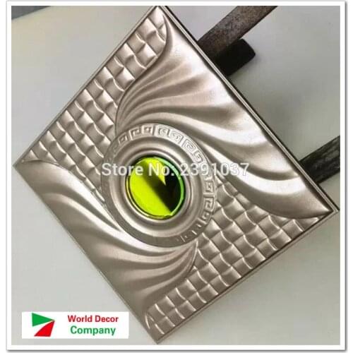 New Traditional Chinese Style 3D Leather Panel decorative art TV Room sofa backgroumd wallpaper 16pcs 40*40*2.5CM Acoustic panel