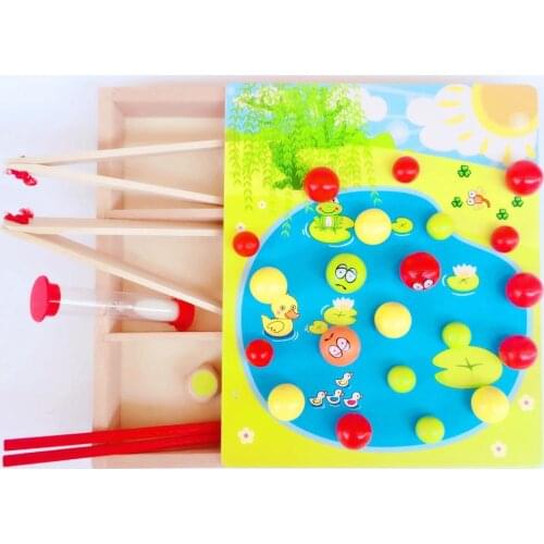 Children Montessori Wooden Clip Small Ball Fun Clip Beads Game Puzzle Power Parent-child Early Education Interactive Toys Gifts
