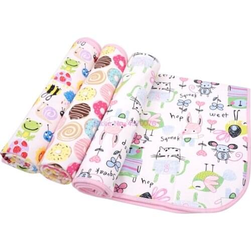 DHL 50pcs Baby Changing Pads Covers Reusable Diapers Mattress Diapers Play Mat Kids Crawling Waterproof Sheet Changing mat
