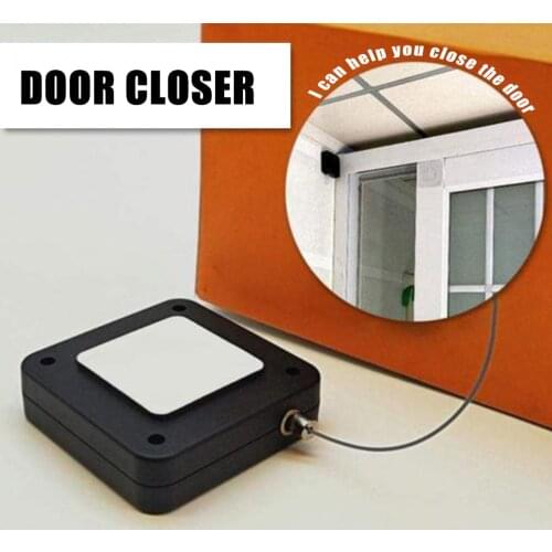 Automatic Sensor Door Closer Multifunctional Punch-Free 500g Pull Door Closer Bracket Drawers Sliding Door Device Door Closing