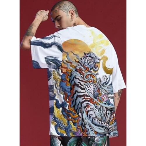 Harajuku T-Shirt Unisex Hip Hop MenS Tshirt Japanese Anime Printed Short Sleeve T Shirt Tops Tees Samurai Streetwear FF2689