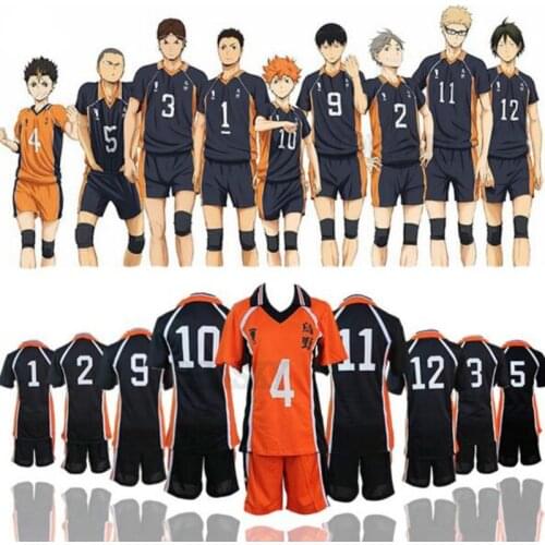 Haikyuu Cosplay Costume Karasuno Nekoma Kenma Kozume Kuroo Tetsuro High School Volleyball Hinata Shyouyou Sportswear Uniform