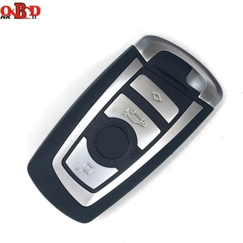 HKOBDII 4 Buttons Smart Remote Car Key Fob for BMW F CAS4 5 Series 7 Series Uncut Blade 315/433/868MHZ