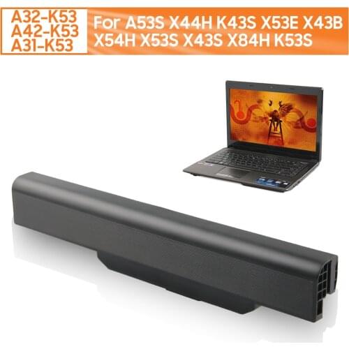 Original Replacement Battery A32-K53 A42-K53 A31-K53 For ASUS A53S X44H K43S X53E X43B X54H X53S X43S X84H K53S 4400mAh