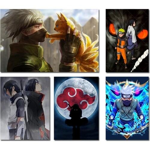 HD Classic Anime Poster Naruto Kakashi Canvas Painting Mural Modern Living Room Bedroom Home Wall Decoration Cuadros Boy Gifts