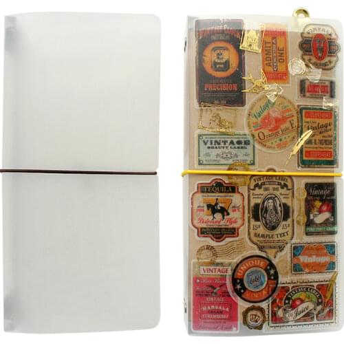 Fromthenon PVC Travelers Notebook Filler Paper Folder Transparent File storage book Japanese stationery Office & School Supplies