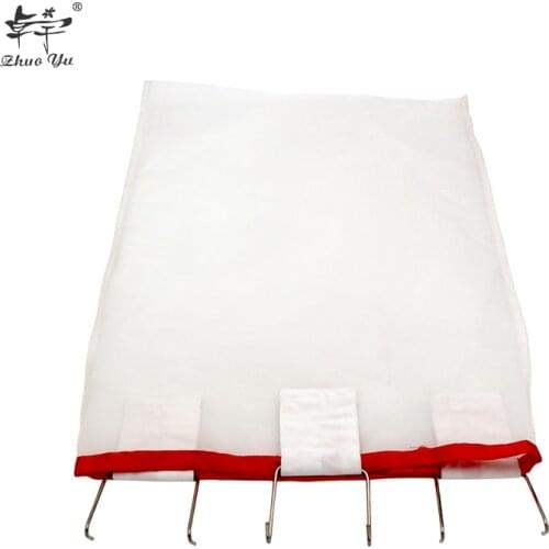 Rectangular Honey Filter Portable Strainer with Hooks Net Filter Extractor Cappings Bag for Farm Percolation Beekeeping