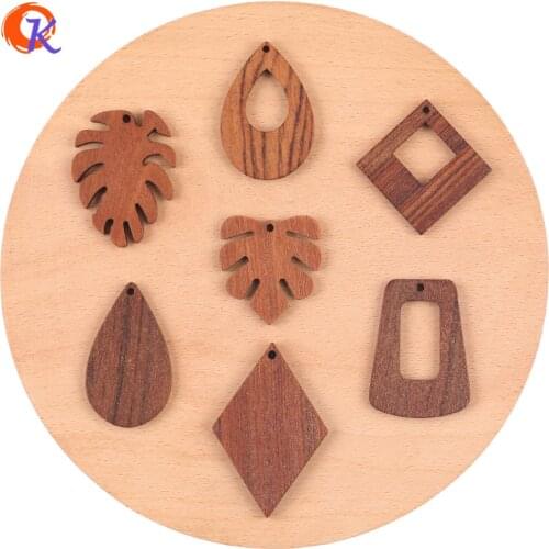 Cordial Design 50Pcs Jewelry Making/Charms/DIY Parts/Hand Made/Natural Wood/Earring Findings/Pendant/Jewelry Accessories