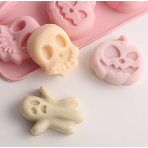 3D Halloween Pumpkin Silicone Cake Mold DIY Soap Mold Chocolate Mousse Pudding Fondant Cupcake Candy Baking Cake Decorating Tool