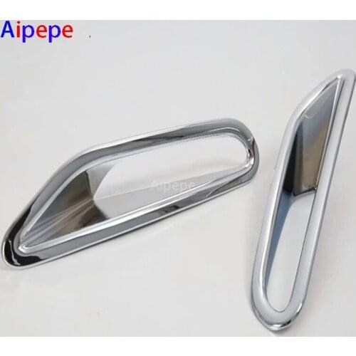Car Styling Rear Tail Fog Lights Lamp Decoration Cover Trim 2 Pcs Chrome Bright Style Fit For Nissan Teana / Altima 2019 ABS