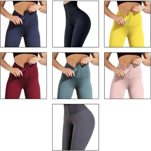 U7EF Women Gym Yoga Seamless Pants Sports Clothes Stretchy High Waist Athletic Exercise Fitness Leggings Activewear Pants