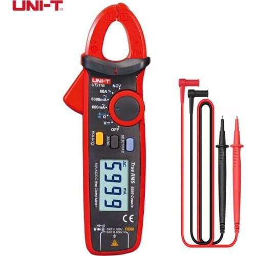 UNI-T UT211B Mini Clamp Meter Automatic Range 60A Digital Multimeter NCV AC DC Voltage And Current Meter with LCD Backlight