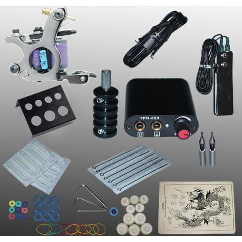 YILONG New Arrival 1 set Tattoo Kit Power Supply Gun Complete Set Equipment Machine Wholesale 1100713litA