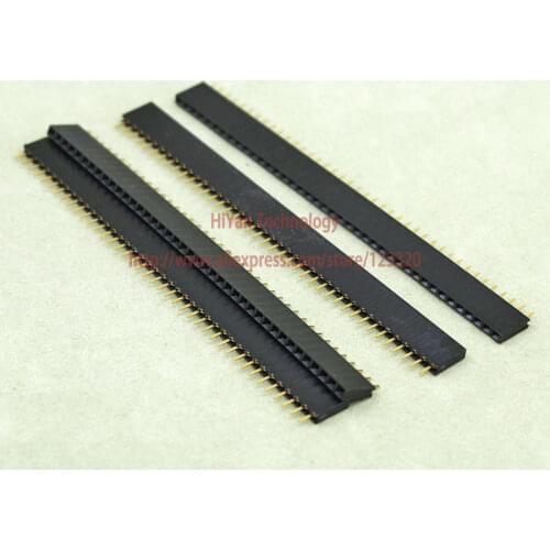 20pcs/lot) 1*40Pin Single Row Female Silver Pin Header Strip Connector Pitch:2.54MM(0.1inch)