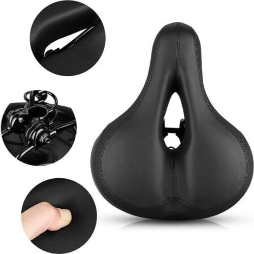 2020 New Wide Bum Bike Bicycle Gel Cushion Extra Comfort Sporty Soft Pad Saddle Seat Bicycle Saddle Universal For Cycling
