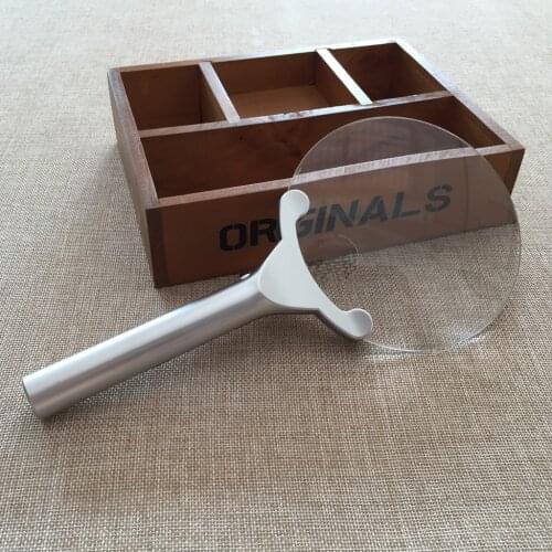 2X 6X 130mm Loupe with 2 LED Read Observation Illumination Zoom Magnifying Glass Pocket Hand Held Magnifier Fresnel Lens