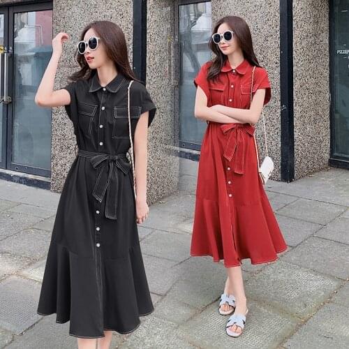 607# Maternity Dress Summer nursing postpartum Short Sleeve Easy Matching Loose Stylish Dress for Pregnant Women Mom Dress