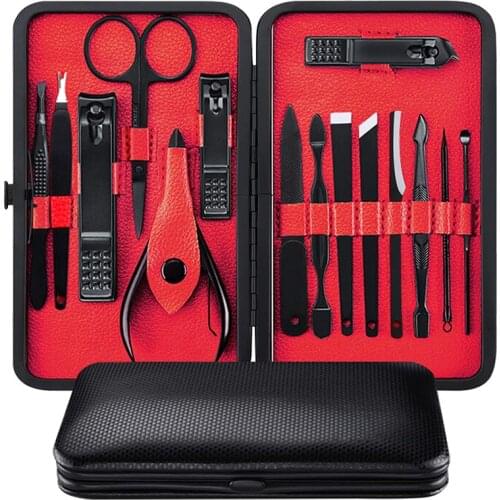 8/10/15/18 Pcs Manicure Set Stainless Steel Nail Cutter Pedicure Kit Nail Clipper Set Nail File Scissor Manicure Beauty Tool Kit