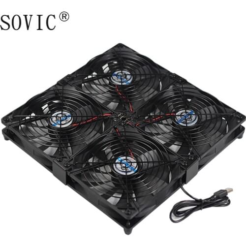 Wireless Wifi Router Holder Radiator pet dog cat Box Support Cooler USB 5v TV Box heatsink Computer/PC cooling 140mm fan