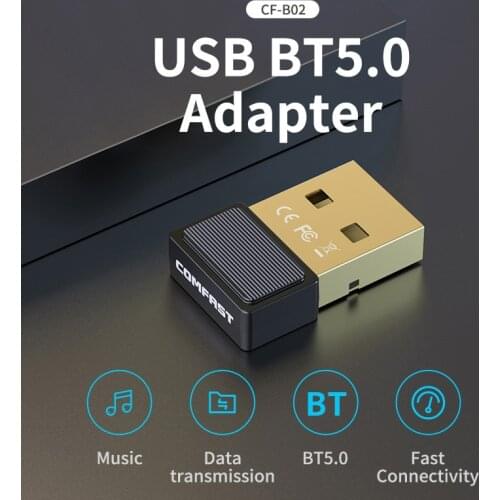 True BT5.0 USB Bluetooth-compatible Adapter Transmitter for Pc Computer Laptop Earphone Audio Printer Data Dongle Receiver