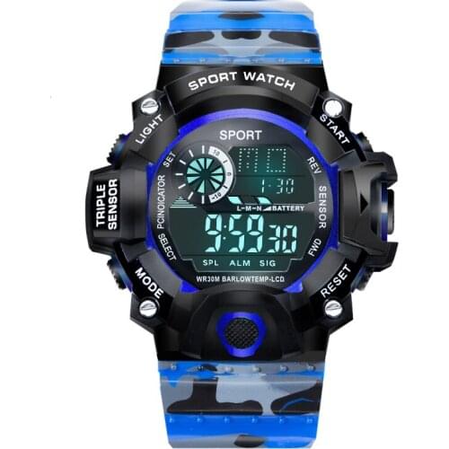 Men Watch Fashion Outdoor Sports Mountaineering Mens Watches Male Students Multi-functional Personality Digital Wristwatches